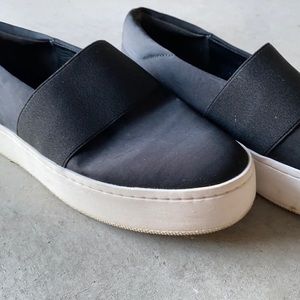 Black Via Spiga Slip ons